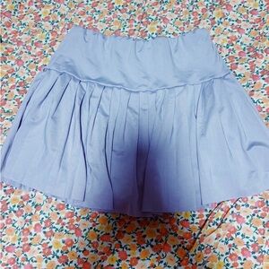 Lilac Pleated Mini Skirt
